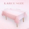 Kesfey 3 Packs Ombre Rose Gold Tablecloth 54 x 108 Inch Gradient Pastel Rose Gold Sequin Table Cloths Rectangle Disposable Plastic Rose Gold Sprinkle Glitter Table Cover for Birthday Party Decorations