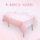 Kesfey 3 Packs Ombre Rose Gold Tablecloth 54 x 108 Inch Gradient Pastel Rose Gold Sequin Table Cloths Rectangle Disposable Plastic Rose Gold Sprinkle Glitter Table Cover for Birthday Party Decorations