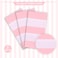 Kesfey 3 Packs Pink and White Vertical Striped Tablecloth 54 x 108 Inch Pink Stripe Table Cloths Disposable Plastic Stripe Table Covers Waterproof Pink Striped Picnic Table Cover for Birthday Party