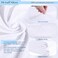 Kesfey 6 Packs Round Tablecloth 70 Inches White Polyester Table Cloths Stain and Wrinkle Resistant Tablecloths for Round Tables Washable Circle Fabric Tablecovers for Wedding Camping Banquet Parties
