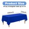 Kopokita 2PCS Royal Blue Plastic Tablecloths 54 x 108 Inch Disposable Table Cloths Rectangle Party Table Covers