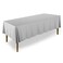 Lann's Linens Lanns Linens 70 x 120 Inch Rectangular Tablecloth Washable Polyester Fabric Table Cloth for Dining Tables Restaurants Weddings Silver Gray