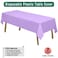 PARTY ULYJA Lavender Plastic Tablecloths 2 Pack Lilac Disposable Table Covers 54 x 108 Inch Bridal Shower Party Tablecovers PEVA Mauve Table Cloths for BBQ Birthday Wedding Parties 8 ft Rectangle Tabl