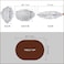 LIBERECOO Oval Fitted Vinyl Tablecloth Fits 48 x 68 Inch Oval Table Weather Grey Wood Waterproof Elastic Edged for Secure Fit Easy to Clean Plastic Table Cover