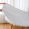 LIBERECOO Oval Fitted Vinyl Tablecloth Fits 48 x 68 Inch Oval Table Weather Grey Wood Waterproof Elastic Edged for Secure Fit Easy to Clean Plastic Table Cover