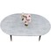 LIBERECOO Oval Fitted Vinyl Tablecloth Fits 48 x 68 Inch Oval Table Weather Grey Wood Waterproof Elastic Edged for Secure Fit Easy to Clean Plastic Table Cover