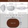 LIBERECOO Oval Tablecloth Vinyl Fitted Elastic Edge with Flannel Backing Fits 48 x 68 Inch Oval Table White Marble Pattern Waterproof Wipeable Table Cover