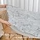 LIBERECOO Round Vinyl Fitted Tablecloth with Flannel Backing Elastic Edge Table Cover Waterproof StainResistant Wipeable Tablcloths Fits 5765 Round Tables