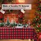 LIKAJON 6 Pack Red and Black Checkered Tablecloth Red Christmas New Years Plastic Table Cloths for Parties Disposable 54 x 108 inch Waterproof Gingham Camping Tablecloth for Birthday Party Picnic
