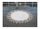 Linens, Art Linens Art and Things Lace Doily Neutral Earth Tones White Jacquard Table Topper Scarf Placemat Round 23 Inch Round