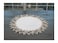Linens, Art Linens Art and Things Lace Doily Neutral Earth Tones White Jacquard Table Topper Scarf Placemat Round 23 Inch Round