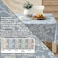 Lintex Home Bargains Plus 60 x 104 Inch Rectangle Vinyl Tablecloth with Flannel Backing Traditional Grapevine Print Waterproof Indoor Outdoor Dining Room Party and Banquet Table Cover Blue