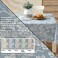 Lintex Home Bargains Plus 60 x 104 Inch Rectangle Vinyl Tablecloth with Flannel Backing Traditional Grapevine Print Waterproof Indoor Outdoor Dining Room Party and Banquet Table Cover Blue
