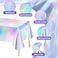 MADLYN RHUE 4 Pack Iridescence Plastic Tablecloths Shiny Disposable Laser Table Covers 54 x 108 Sequin Holographic Foil Tablecloths for Birthday Wedding Party Picnic Buffet Holiday Decorations