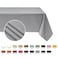 maxmill Rectangle Tablecloth Weaved Pattern Waterproof Spillproof Wrinkle Free Table Cloth Kitchen Dining Tabletop Decoration Fabric Table Cover for Holiday Parties 52 x 70 Inch Light Grey