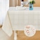 Mebakuk Jacquard Plaid Table Cloth Rectangle Modern Tablecloth Waterproof AntiShrink Soft and Wrinkle Resistant Decorative Fabric Table Cover for Kitchen Ivory 60 x 144 1214 Seats