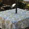 Melaluxe SpringSummer WrinkleFree Waterproof Outdoor Tablecloth with Umbrella Hole and Zipper60 Inch Square Seats 4 People