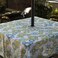 Melaluxe SpringSummer WrinkleFree Waterproof Outdoor Tablecloth with Umbrella Hole and Zipper60 Inch Square Seats 4 People