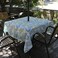 Melaluxe SpringSummer WrinkleFree Waterproof Outdoor Tablecloth with Umbrella Hole and Zipper60 Inch Square Seats 4 People