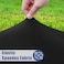 Moosfor Round Spandex Tablecloth Elastic Fitted Waterproof Tablecloths for 4556 Tables Stretch Washable Picnic Table Cover for Camping Dining Indoor and Outdoor Black