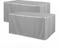 Obstal 2 Pcs Table Clothes for 6 Foot Rectangle Tables Water Resistant Washable Fabric Polyester Rectangle Table Cover Protector for Wedding Banquet and Trade Shows 72L x 30W x 30H Inches Silver