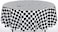 Oojami Pack of 4 Black White Checkered Flag Table Cover Party Favor Checkered Tablecloth Disposable Checkered Racing Table Cover 78 Round