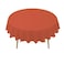 PARTY ULYJA Orange Plastic Tablecloths 2 Pack Disposable Table Covers 84 Inch Circle Bridal Shower Party Tablecovers PEVA Fall Colors Table Cloths for BBQ Picnic Birthday Wedding Parties 6 ft Round Ta