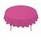 PARTY ULYJA Hot Pink Plastic Tablecloths 2 Pack Fuchsia Disposable Table Covers 84 Inch Circle Magenta Birdal Shower PEVA Cerise Table Cloths for Picnic Birthday Weddings 6 ft Round Table Use