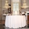 PartyDelight White Sequin Tablecloth Round 120 Inch Table Cloth