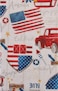 American Patriotic Country Celebration Vinyl Flannel Back Tablecloth 52 x 70 Oblong