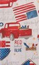 American Patriotic Country Celebration Vinyl Flannel Back Tablecloth 52 x 70 Oblong