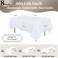 pepmily 8 Pack White Table Cloth 60x126 Inch Rectangle Tablecloths for 8 Foot Rectangle Tables Wrinkle Resistant Washable Polyester Fabric Rectangular Table Cover for Dining Banquet Wedding Party