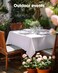 Pureegg Rectangle Table Cloth 60 x 84 Durable Polyester Tablecloth Offers Reusable Washable Protection Ideal for Outdoor Party Picnic Wedding Banquet and Birthday 1 Pack White