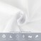 Qidordour Square Tablecloth 54 x 54 inch Faux Linen Table Cloth Water Resistant SpillProof Wipeable Polyester Dining Table Cover for Kitchen Cafe Restaurant Buffet Tabletop Decoration White