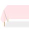 QIKSION Pink Plastic Table Cloth Disposable 2 Pack 54 x 108 Inch Tablecloths for Valentines Easter Mothers Day Decorations Baby Shower Birthday Party Rectangle Table Cover