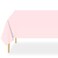 QIKSION Pink Plastic Table Cloth Disposable 2 Pack 54 x 108 Inch Tablecloths for Valentines Easter Mothers Day Decorations Baby Shower Birthday Party Rectangle Table Cover