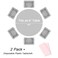 QIKSION Pink Round Tablecloth 2 Pack 84 Inch Plastic Table Cloth Disposable for Parties
