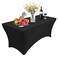 RELIANCER 1 Pack Stretch Spandex Table Covers for Rectangular Tables4FT Elastic Fitted TableclothUniversal Rectangular Table Cloth Protector for Outdoor PartyWeddingBarBirthdayBanquetEvents