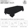 RestfulGlow 8 Pack Black Tablecloth 60 x 126 Inch Rectangular Table Cloth for 8 Foot Rectangle Tables Wrinkle Resistant Washable Polyester Fabric Table Covers for Wedding Party Banquet Buffet