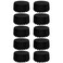 REWOMC 10 Pack Round Tablecloths 120 Inch Black Polyester Tablescape Fabric Stain Wrinkle Resistant Ideal for Weddings Parties