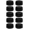 REWOMC 10 Pack Round Tablecloths 120 Inch Black Polyester Tablescape Fabric Stain Wrinkle Resistant Ideal for Weddings Parties