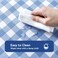 Romanstile Rectangle Vinyl Tablecloth 100 Waterproof Buffalo Gingham Plastic Table Cloth Heavy Duty Wipeable Checkered Table Covers for Outdoor Camping Picnic Patio 52 x 70 Light Blue