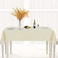 sancua 100 Waterproof Rectangle PVC Tablecloth 54 x 78 Inch Oil Proof Spill Proof Vinyl Table Cloth Wipe Clean Table Cover for Dining Tables Buffet Parties and Camping Beige
