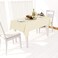 sancua 100 Waterproof Rectangle PVC Tablecloth 54 x 78 Inch Oil Proof Spill Proof Vinyl Table Cloth Wipe Clean Table Cover for Dining Tables Buffet Parties and Camping Beige