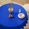 sancua Royal Blue Round Tablecloths 90 Inch 6 Pack Circle Fabric Table Cloth for July 4th Independence Day Wedding Party Banquet Birthday Washable Polyester Table Cover Fit 3072 Inch Tables