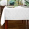 SASTYBALE Rectangular Tablecloth Damask Pattern Table Cloth Spillproof Wrinkle Resistant SpillProof Polyester Table Cover for Indoor and Outdoor Use RectangleOblong 52 x 70 46 Seats White