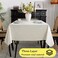 SASTYBALE Vinyl Tablecloth with Flannel Backing Waterproof OilProof Plastic Tablecloths for Rectangle Tables Wipeable PVC Table Cloths for Kitchen Dining Indoor Outdoor Off White 60 x 84 Inch