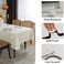 SASTYBALE Vinyl Tablecloth with Flannel Backing Waterproof OilProof Plastic Tablecloths for Rectangle Tables Wipeable PVC Table Cloths for Kitchen Dining Indoor Outdoor Off White 60 x 84 Inch