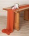 SHERWAY 27 x 168 Inch Burnt Orange Wedding Chiffon Table Runner Extra Long 14FT Soft Semi Sheer Tablecloth Table Overlay Rustic Wedding Bridal Shower Baby Shower Party Table Decoration