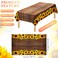 Tegeme 1 Pcs Disposable Sunflower Tablecloth 425 x 708 Inch Wood Grain Plastic Rustic Vintage Rectangle Table Covers Countryside Outdoor Tablecloth for Dinning Table Kitchen Party Banquet